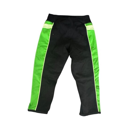 LULULEMON Black Green Crop Leggings Tights Sz 2 - Picture 5 of 7